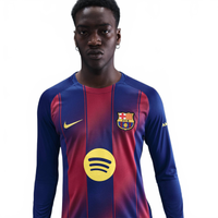 Camisa Barcelona Manga Longa Nike I 2025/26 Torcedor Pro Masculina