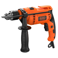 Furadeira de Impacto Black+Decker BED713650 1/2 650W Empunhadura Ergonômica Gatilho Anatômico Laranja e Preta - 110V