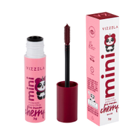 Mini máscara vizzela de cílios cherry 3g vinho