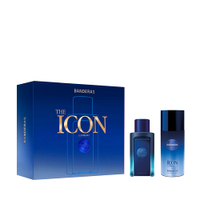 Kit perfume masculino banderas the icon supreme eau de parfum intense for men 100ml e desodorante spray 24h 150ml