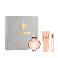 Kit perfume feminino rabanne olympéa eau de parfum 10ml e 80ml creme corporal 100ml