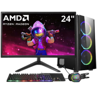 PC Gamer 3green Winner, AMD Ryzen 5 5600G, 16GB DDR4, SSD 1TB, Gráficos Radeon VEGA, Fonte 500W, Monitor 24" LED, Kit Gamer completo - GSW-24010