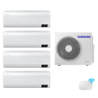 Quad-Split Samsung WindFree 28.000 BTUs (Hi Wall 2x9.000 + 2x12.000) Quente/Frio com WiFi - 220V - 220V