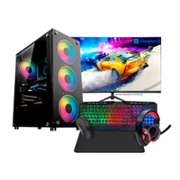 PC Gamer Completo Intel Core i5 8GB SSD 256GB Kit Gamer Com Headset Monitor 19,5" Windows