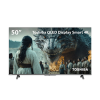 Smart TV QLED 50 4K Toshiba Google TV 3HDMI 2USB Wi-Fi - Smart TV QLED 50 polegadas