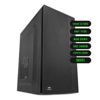 Cpu Intel Core I3 Segunda Geração Placa Mãe H61 Memória Ram 8gb Ddr3 Ssd 240gb Wifi Fonte 230w Bivolt