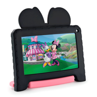 Tablet Infantil Multilaser NB414 Minnie Tela 7 Wi-Fi 64GB 4GB RAM Preto e Rosa