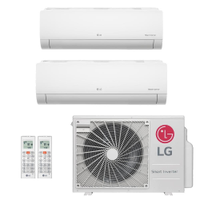 Ar-Condicionado Multi Split Inverter LG 21.000 (1x Evap HW 9.000 + 1x Evap HW 18.000) Quente/Frio 220V R-32 - 220V