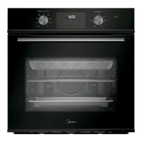 Forno Elétrico de Embutir 80L Digital com Air fryer Midea - Forno Elétrico de Embutir Digital com Airfryer