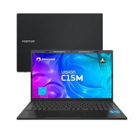 Notebook Positivo Vision C15M Intel® Celeron® N4500 Linux 8GB RAM 256GB eMMC 15.6" Full HD IPS Minitela - Cinza