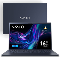 Notebook VAIO FE16 Intel® Core i7-1355U Linux 32GB RAM 512GB SSD 16" IPS WUXGA Antirreflexo - Cinza Grafite