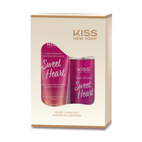 Kit feminino kiss new york sweet heart loção corporal 180ml e body splash 200ml