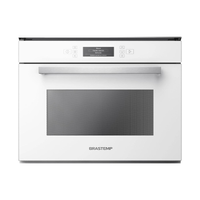 Micro-Ondas Brastemp Vitreous De Embutir 40 Litros Branco Com Grill - Gmt40ab 220V