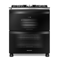 Fogão Duplo Forno Brastemp Com Tecnologia Air Fryer Pro - Bfd5lae 220V