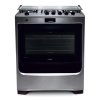 Fogão Consul 5 Bocas Cor Inox Com Dupla Chama E Timer Digital - Cfs5qar Bivolt