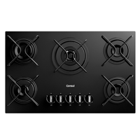 Cooktop 5 Bocas A Gás Consul Com Queimadores Especiais E Mesa De Vidro - Cds75ae Bivolt