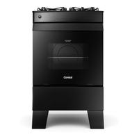 Fogão 4 Bocas Preto Consul Com Mesa De Vidro - Cfo4vce Bivolt