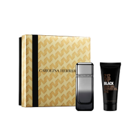 Kit masculino carolina herrera 212 vip black elixir edp e gel de banho 100ml