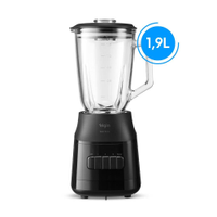 Liquidificador Elgin Super Force Preto 900W 3 Velocidades Jarra de Vidro 1,9L Função Pulsar - 220V
