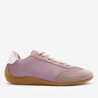 Tênis casual com recorte texturizado ace rosa