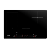 Cooktop 4 Bocas De Indução Brastemp Com Flexizone Preto - Bdj77be 220V