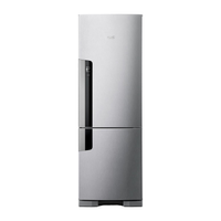 Geladeira Consul Frost Free Duplex 397 Litros Evox Com Freezer Embaixo - Cre44bk 220V