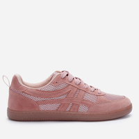 Tênis casual feminino texturizado rosa