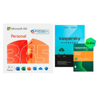 Microsoft 365 Personal ESD - Digital para Download + Kaspersky Standard + Kaspersky Password Manager 1 Dispositivo 1 Ano, Digital para Download