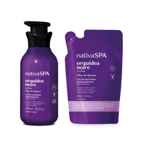 Combo Nativa Spa: Loção Corporal Orquídea Noire 400ml + Refil Ameixa Negra 350ml