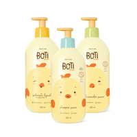 Combo Boti Baby: Shampoo Suave 400ml + Condicionador Suave 400ml + Sabonete Líquido de Glicerina 400ml