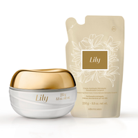 Refil Creme Acetinado Hidratante Desodorante Corporal Lily 250g
