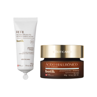 Combo Botik Ácido Hialurônico: Gel Creme Facial Firmador 40g + Refil 40g