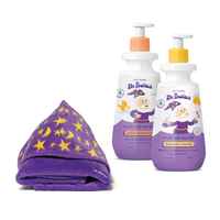 Combo Dr. Botica: Sabonete Líquido Infantil 400ml + Loção Corporal Infantil 400ml + Roupão Infantil