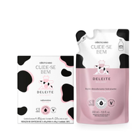 Combo Cuide-Bem Deleite: Refil Loção Corporal 350ml + Sabonete em Barra 4x80g