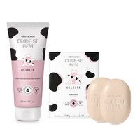 Combo Cuide-Bem Deleite: Refil Loção Corporal 200ml + Sabonete em Barra 2x80g