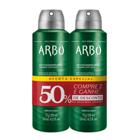 Kit Desodorante Antitranspirante Aerossol Arbo (2 unidades)