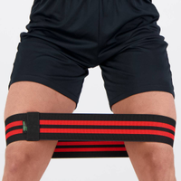 Band Elástica Kallango Pro 74cm Preto e Vermelho