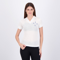 Camisa Cruzeiro Retrô 1966 Feminina Branca