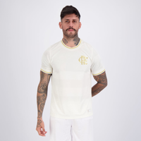 Camisa Flamengo Dry Jacquard Off White