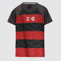 Camisa Flamengo Harmonia Infantil Cinza e Vermelha