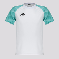 Camisa Kappa Raglany Juvenil Branca
