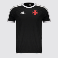 Camisa Kappa Vasco Supporter Culture Preto e Branco