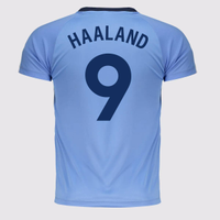 Camisa Manchester City Dash Juvenil Azul 9 Haaland