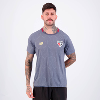 Camisa New Balance São Paulo Treino 2025 Cinza