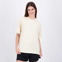 Camisa New Balance Small Logo Oversized Feminina Bege