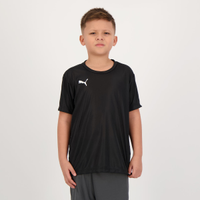 Camisa Puma Liga Active Juvenil Preta