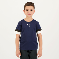 Camisa Puma Teamrise Juvenil Marinho