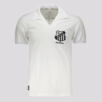 Camisa Santos Retrô 1963 Bi Mundial Branca
