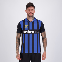 Camisa Umbro Sponsor Preta e Azul