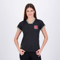 Camisa Vasco 1974 Jacquard Feminina Preta